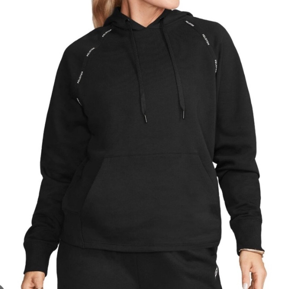 NWT Peloton TWGF Tape Pullover Hoodie women's black sz XS